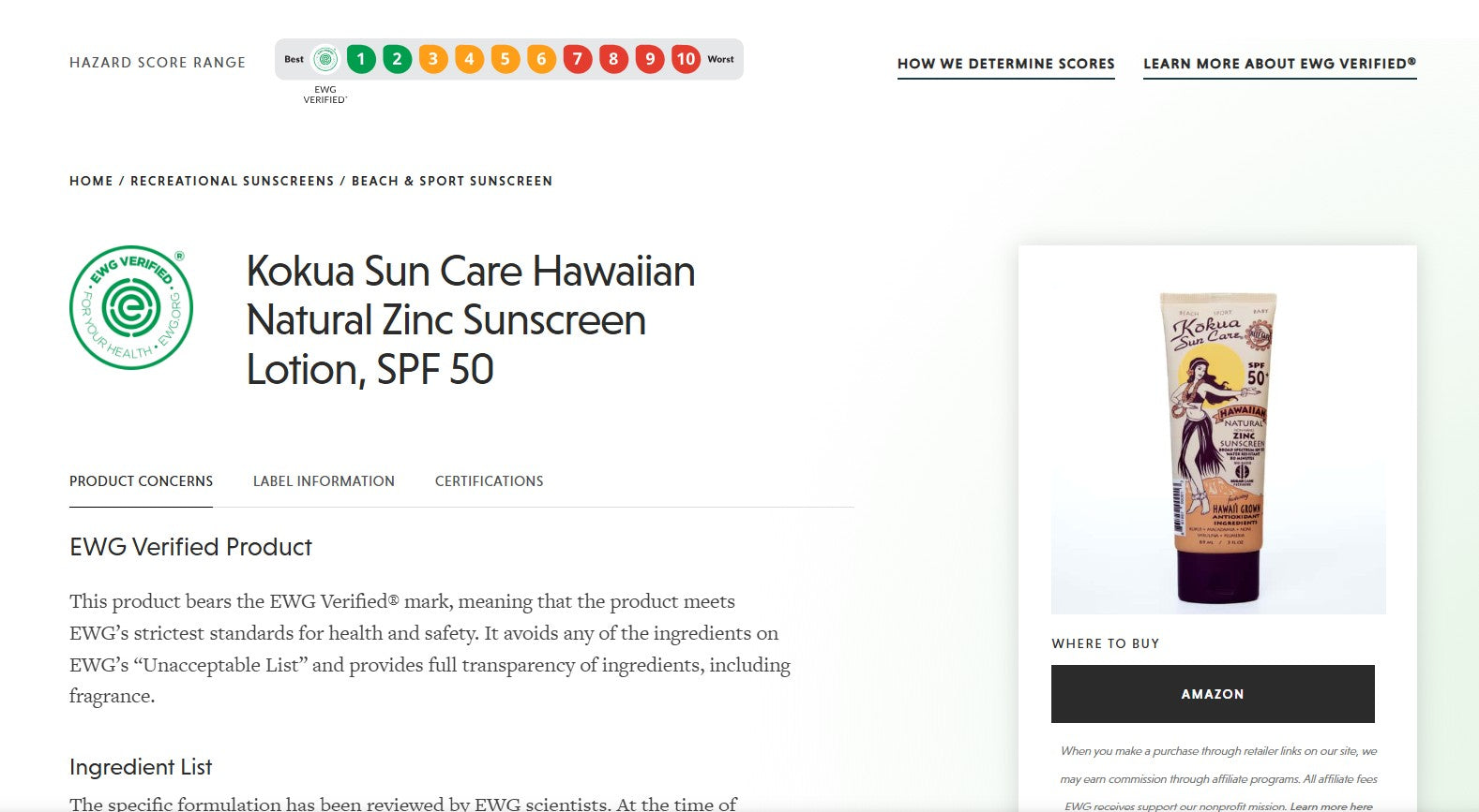 Reef Safe Kōkua Sun Care Is Now EWG Verified
